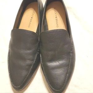 Lucky Brand Black Leather Loafers
